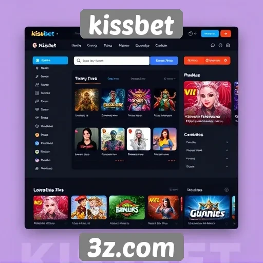 Facilidade de uso da interface do kissbet