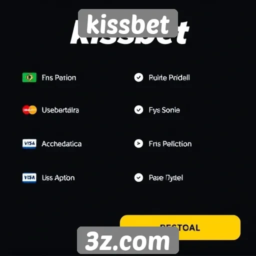 Pagamento e métodos de depósito no kissbet